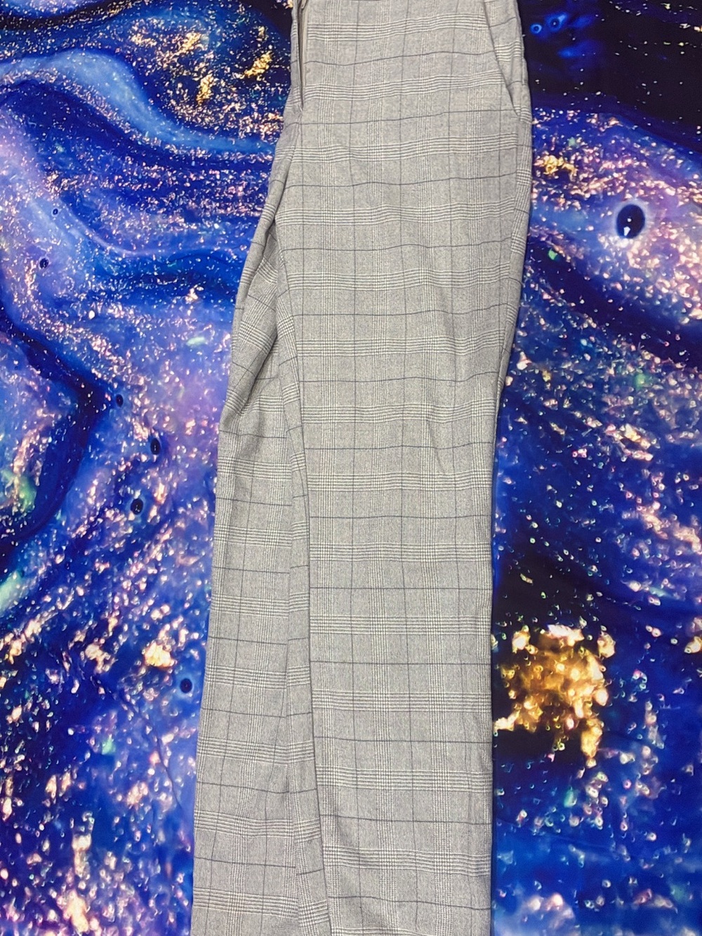 H&M Light Gray Glen Plaid Men's Dress Pants